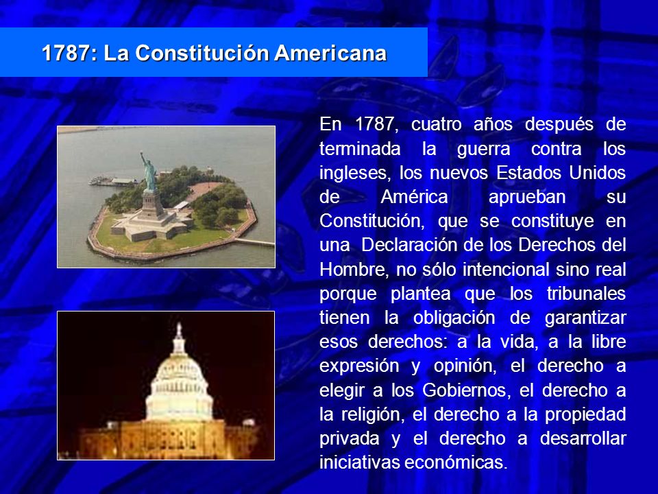 1787: La Constitución Americana