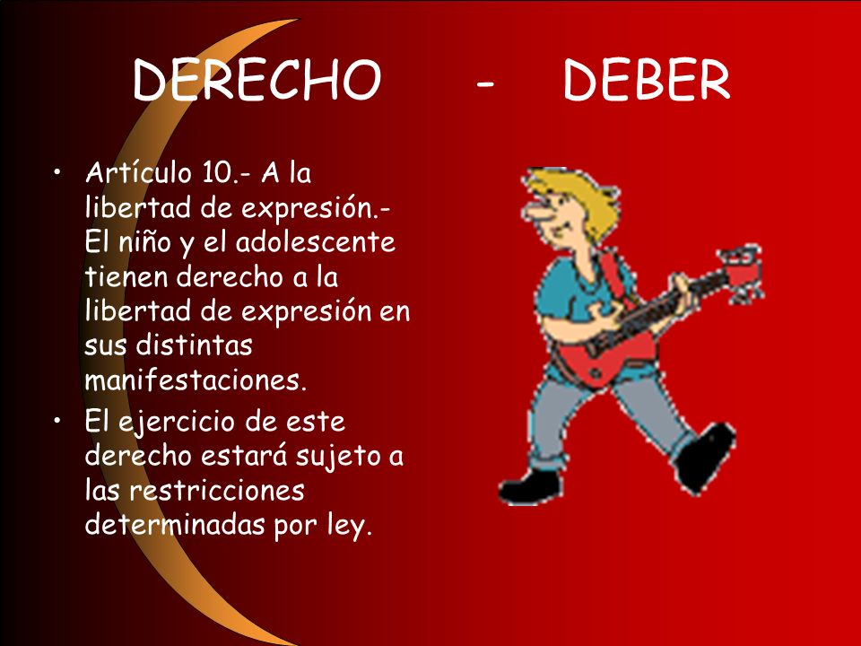 DERECHO - DEBER