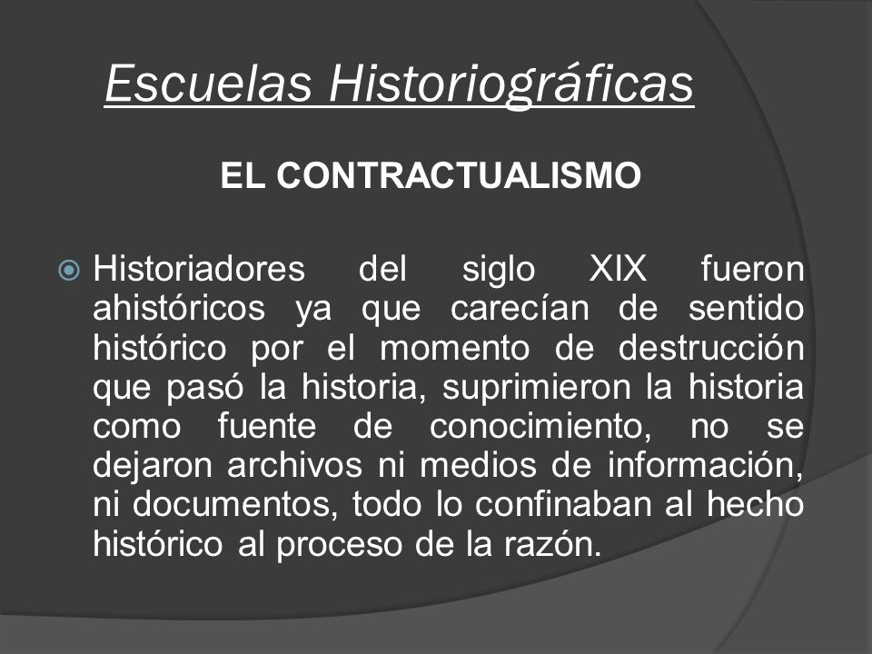 Escuelas Historiográficas