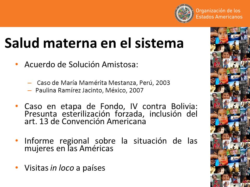 Salud materna en el sistema