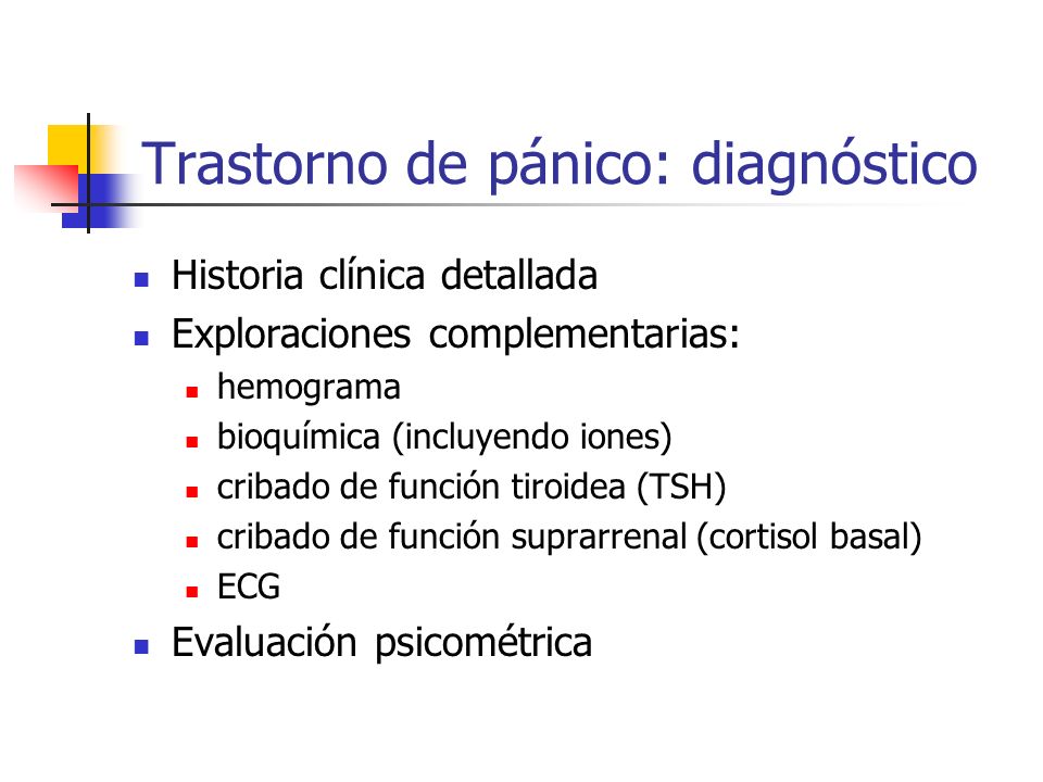 Trastorno de pánico: diagnóstico