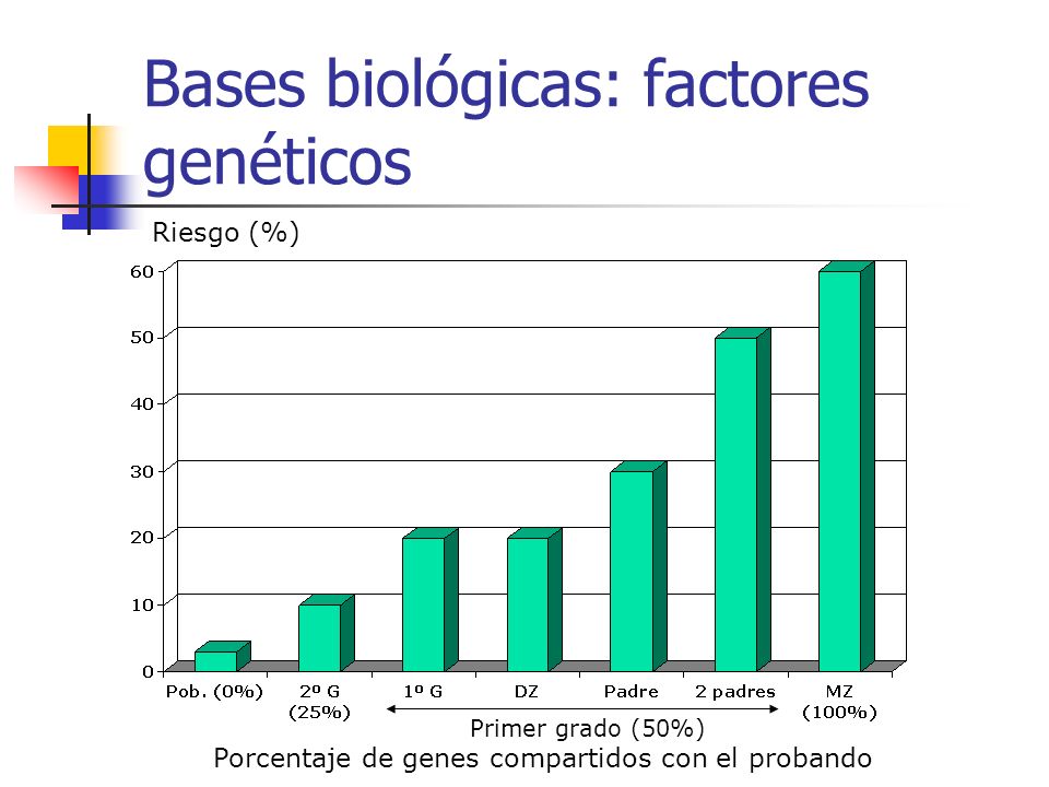 Bases biológicas: factores genéticos