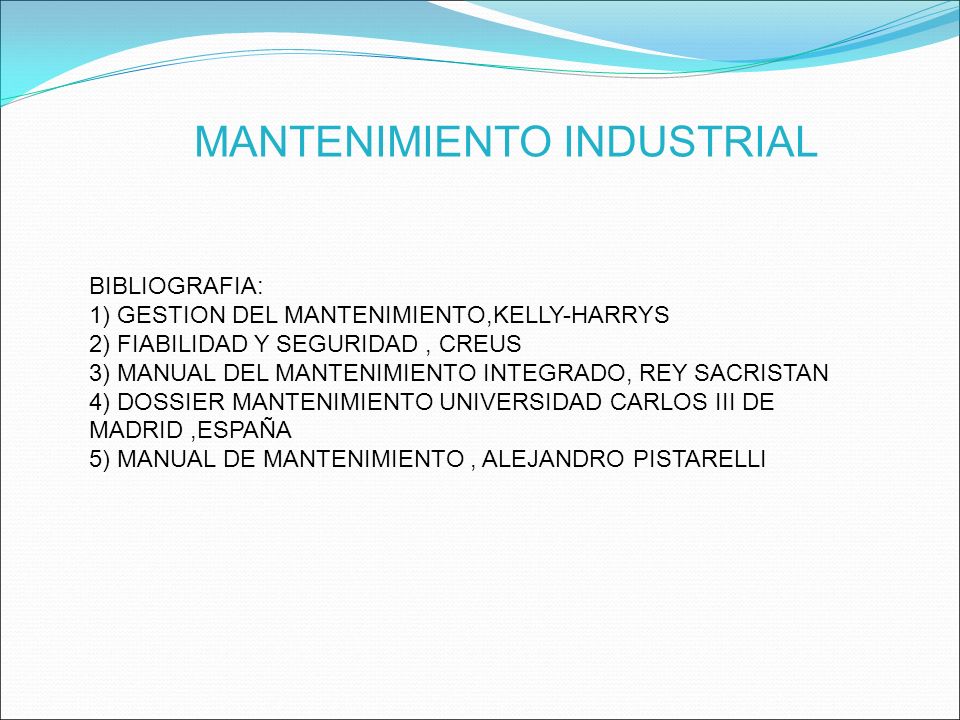 MANTENIMIENTO INDUSTRIAL