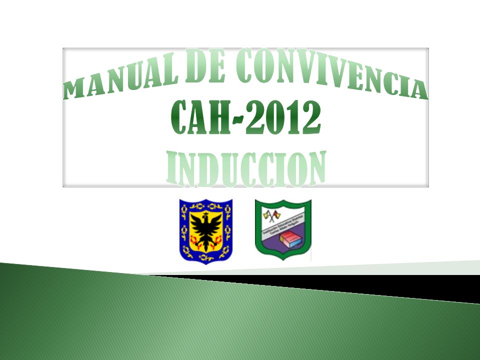 MANUAL DE CONVIVENCIA CAH-2012 INDUCCION