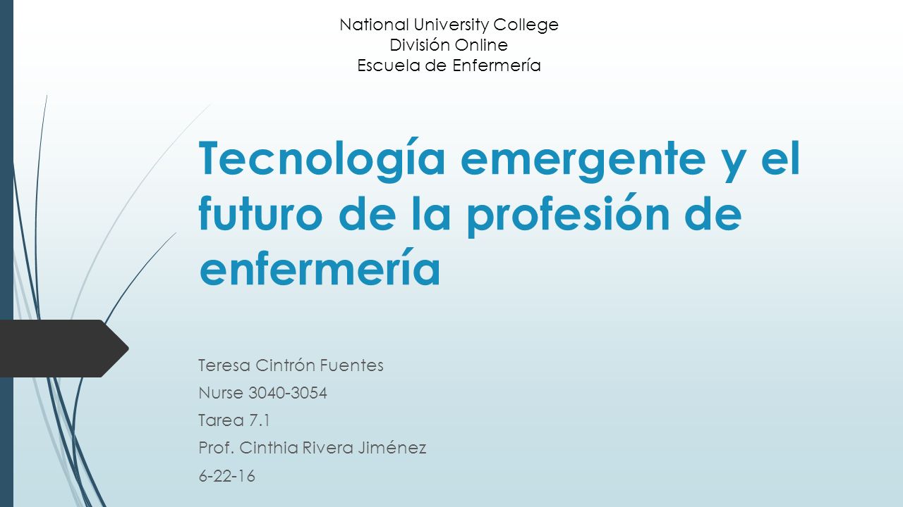 Tecnología emergente y el futuro de la profesión de enfermería