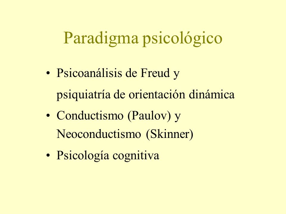 Paradigma psicológico