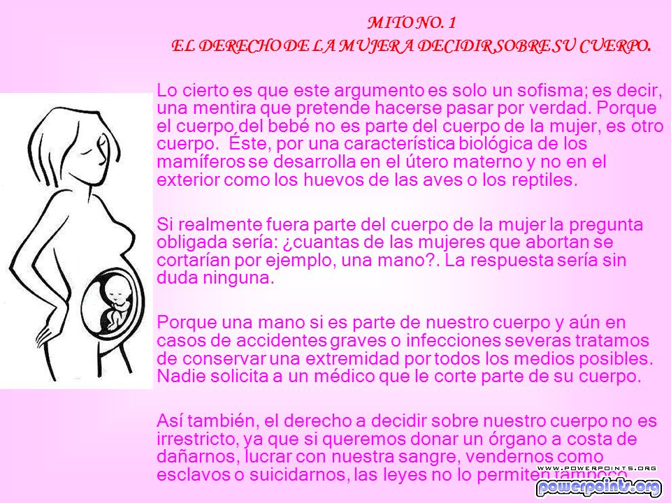 EL DERECHO DE LA MUJER A DECIDIR SOBRE SU CUERPO.
