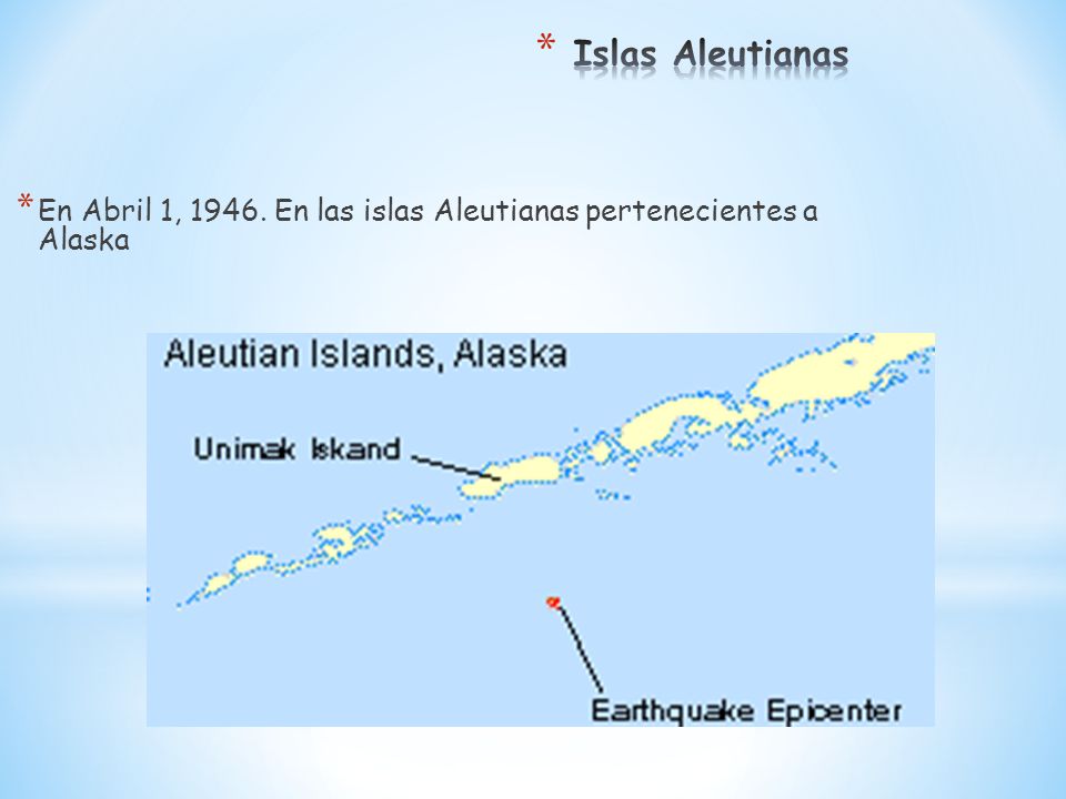 Islas Aleutianas En Abril 1, En las islas Aleutianas pertenecientes a Alaska