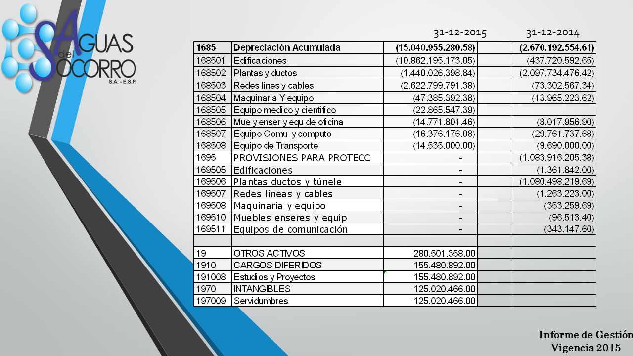 Informe de Gestión Vigencia 2015