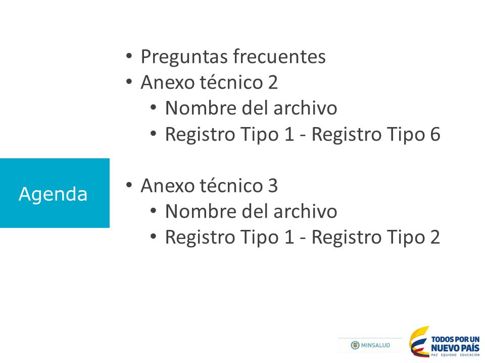 Registro Tipo 1 - Registro Tipo 6 Anexo técnico 3