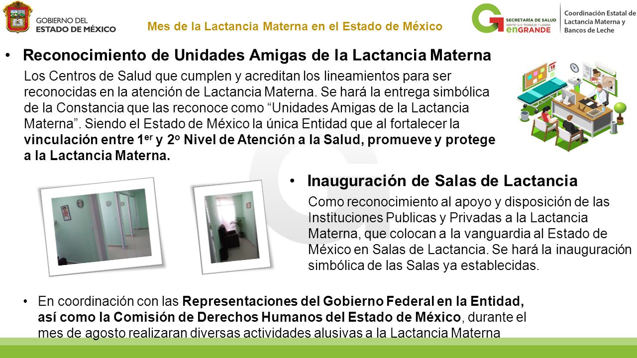 Mes de la Lactancia Materna en el Estado de México