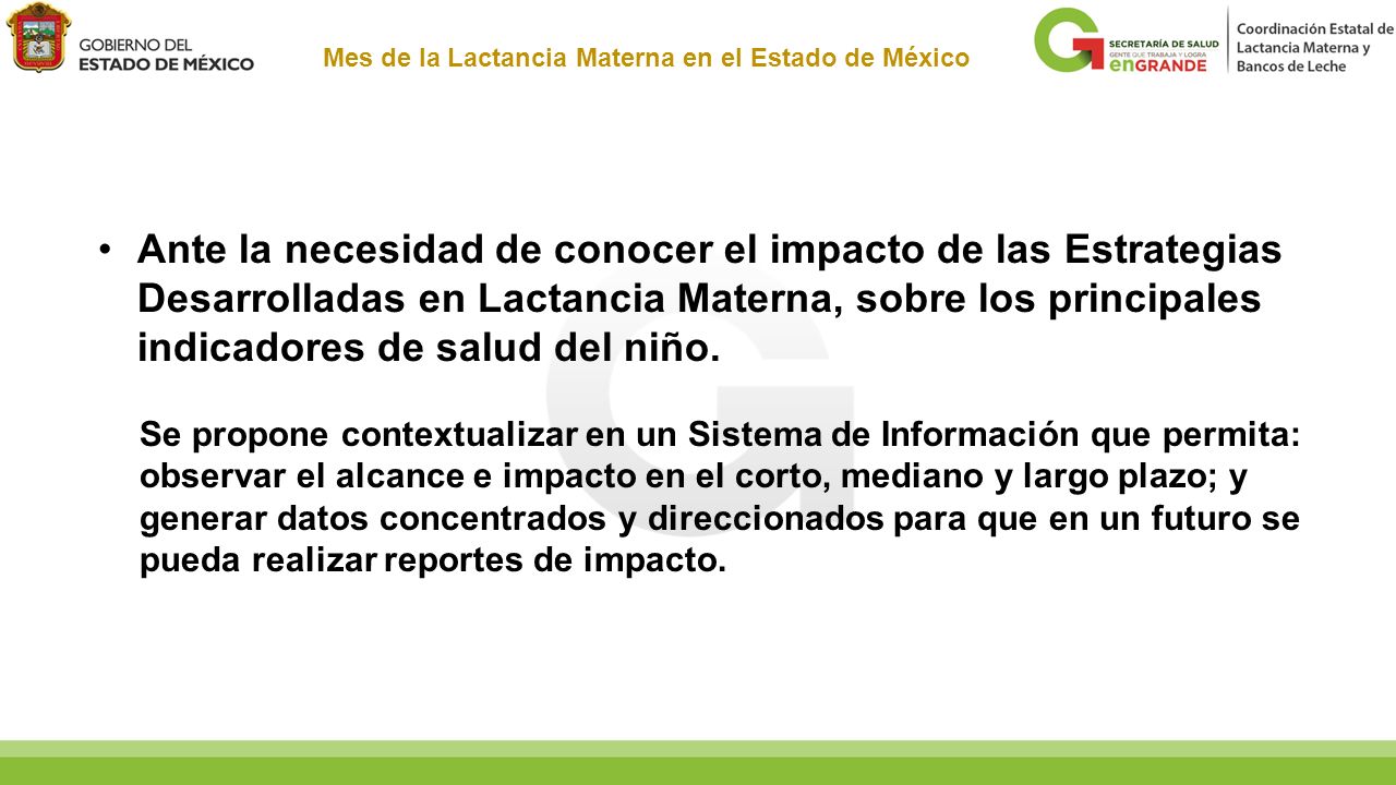 Mes de la Lactancia Materna en el Estado de México