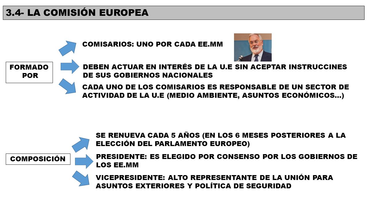 3.4- LA COMISIÓN EUROPEA COMISARIOS: UNO POR CADA EE.MM FORMADO