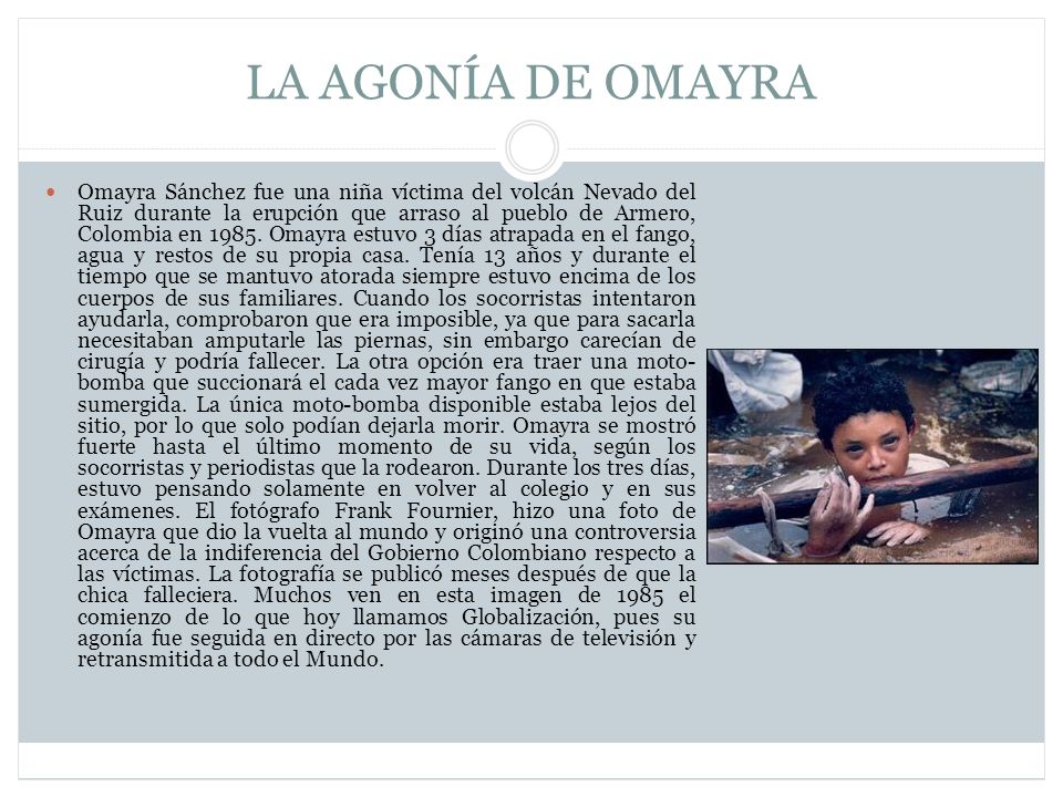 LA AGONÍA DE OMAYRA