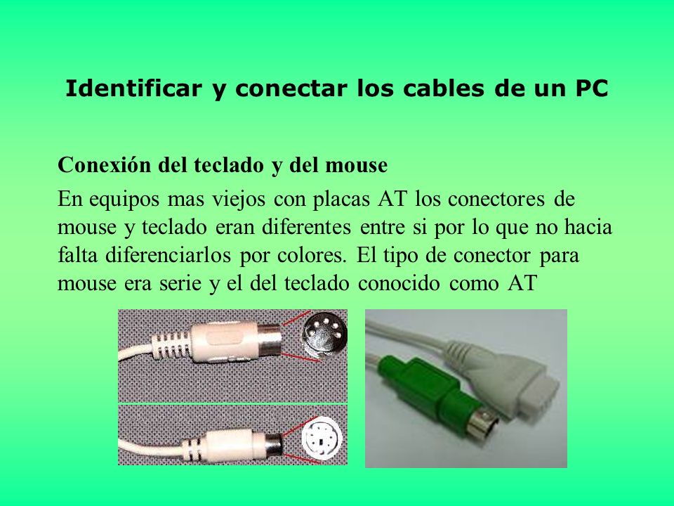 Identificar y conectar los cables de un PC