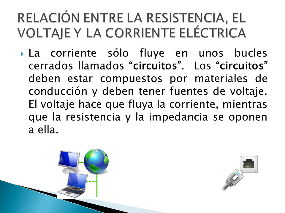 RELACIÓN ENTRE LA RESISTENCIA, EL VOLTAJE Y LA CORRIENTE ELÉCTRICA