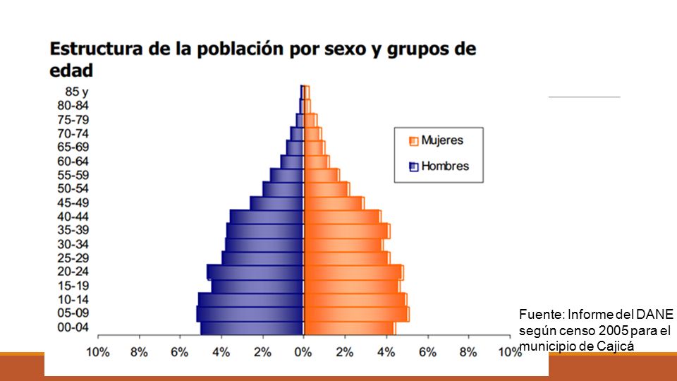 Fuente: Informe del DANE según censo 2005 para el municipio de Cajicá