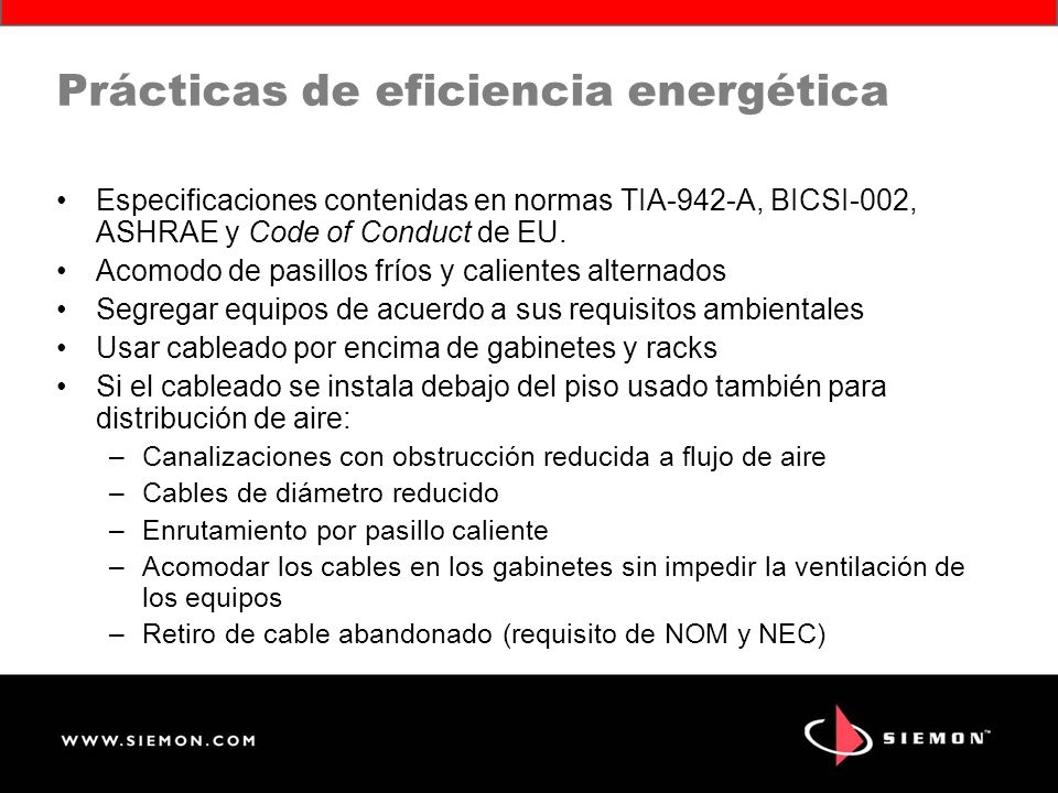 Prácticas de eficiencia energética
