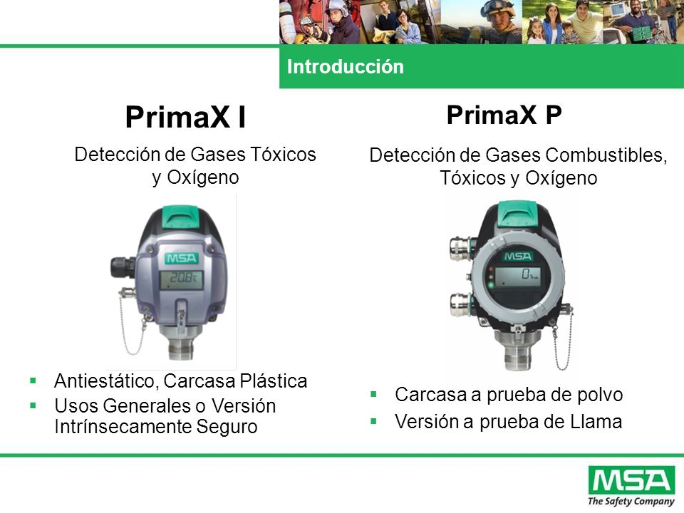 PrimaX I PrimaX P Introducción Detección de Gases Tóxicos y Oxígeno