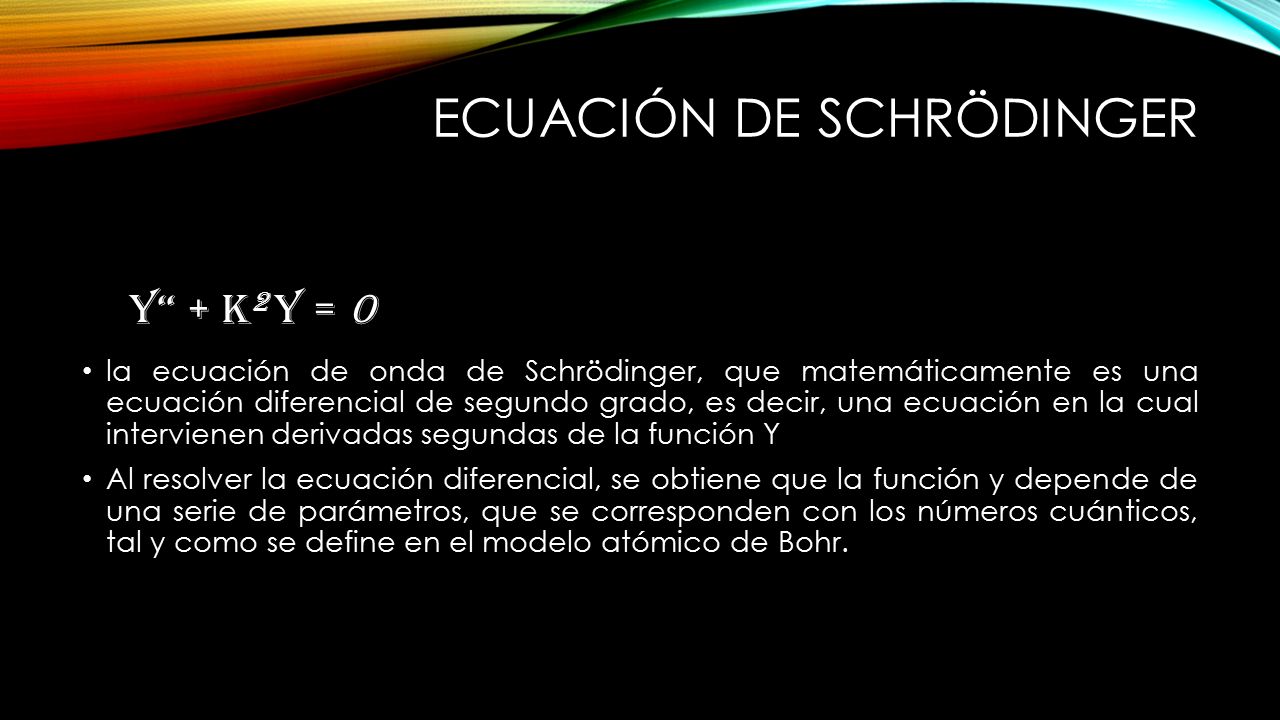 Ecuación de Schrödinger