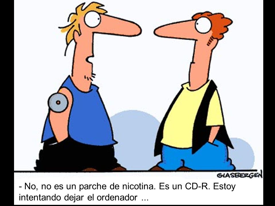 - No, no es un parche de nicotina. Es un CD-R