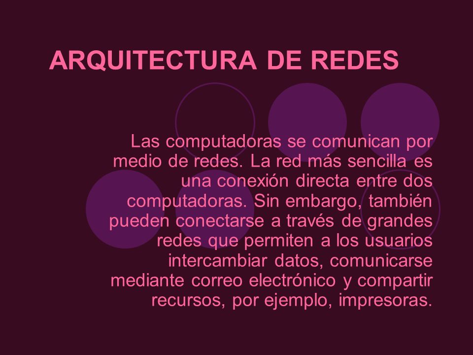 ARQUITECTURA DE REDES