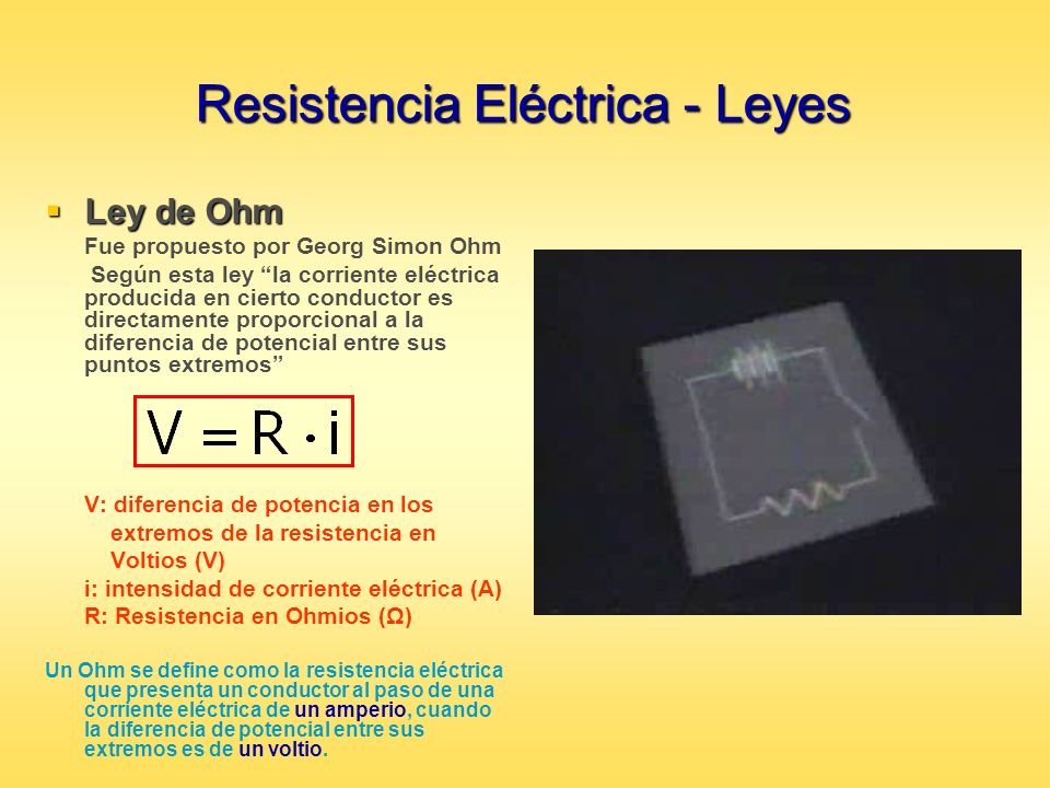 Resistencia Eléctrica - Leyes