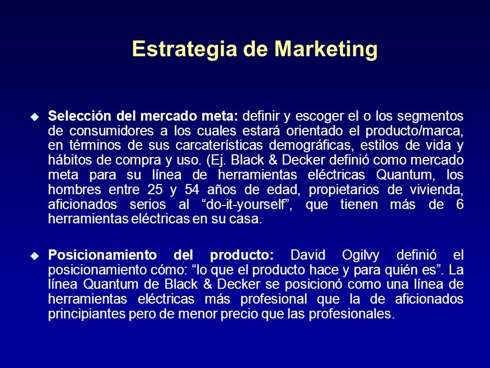 Estrategia de Marketing