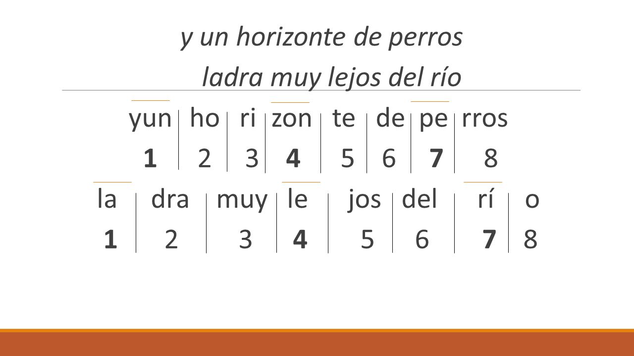y un horizonte de perros ladra muy lejos del río