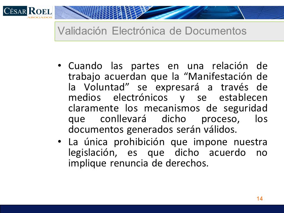 Validación Electrónica de Documentos