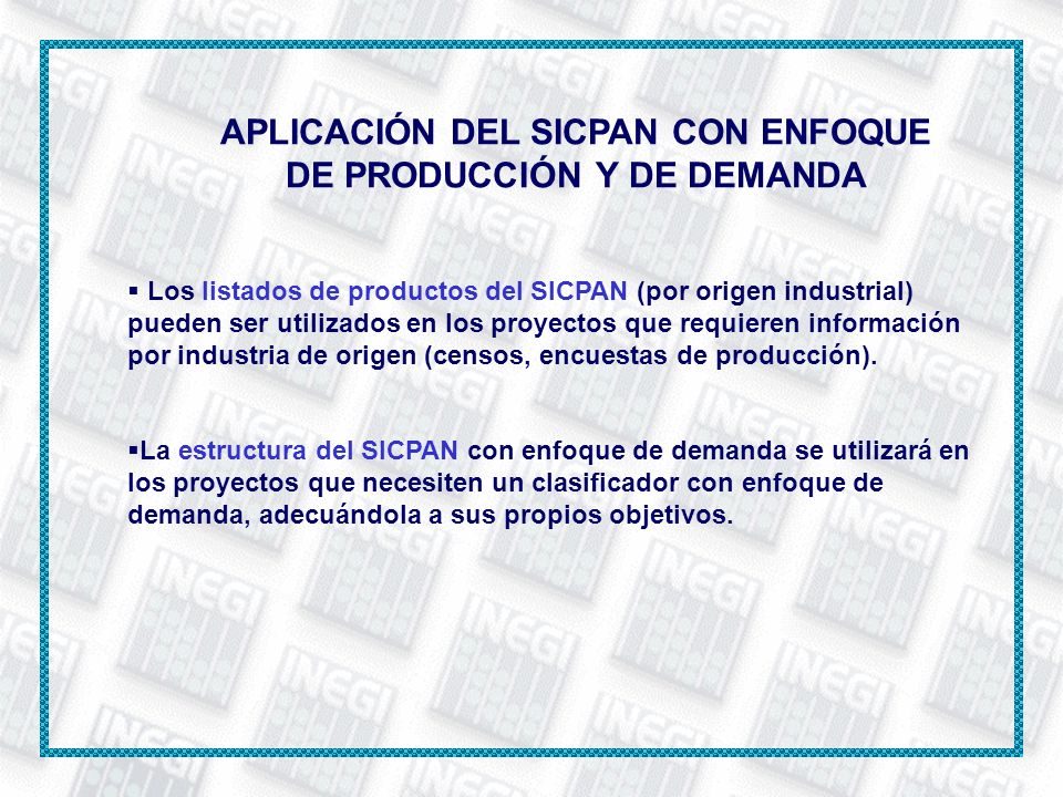 APLICACIÓN DEL SICPAN CON ENFOQUE DE PRODUCCIÓN Y DE DEMANDA