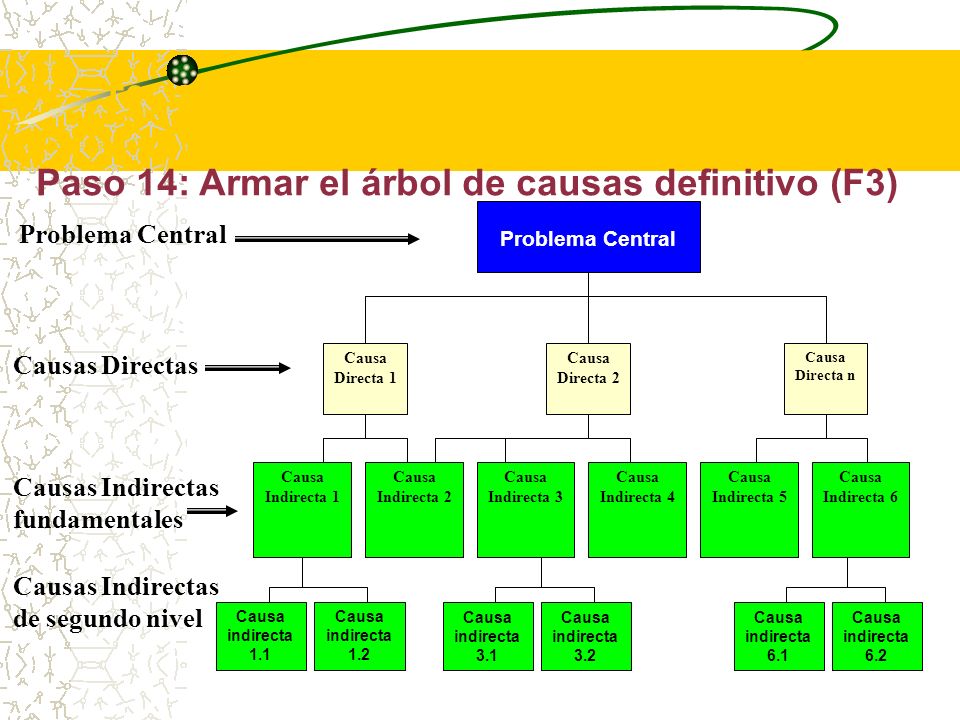 T2 - Elaborar el Árbol de Problemas (F1 a F3)