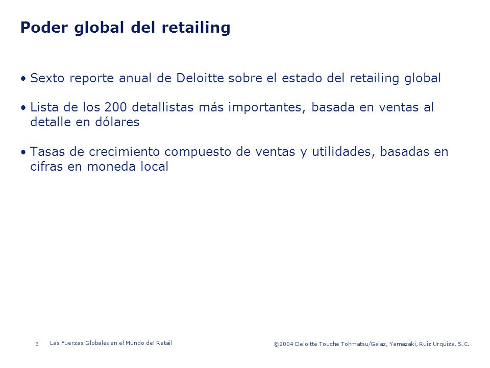 Poder global del retailing