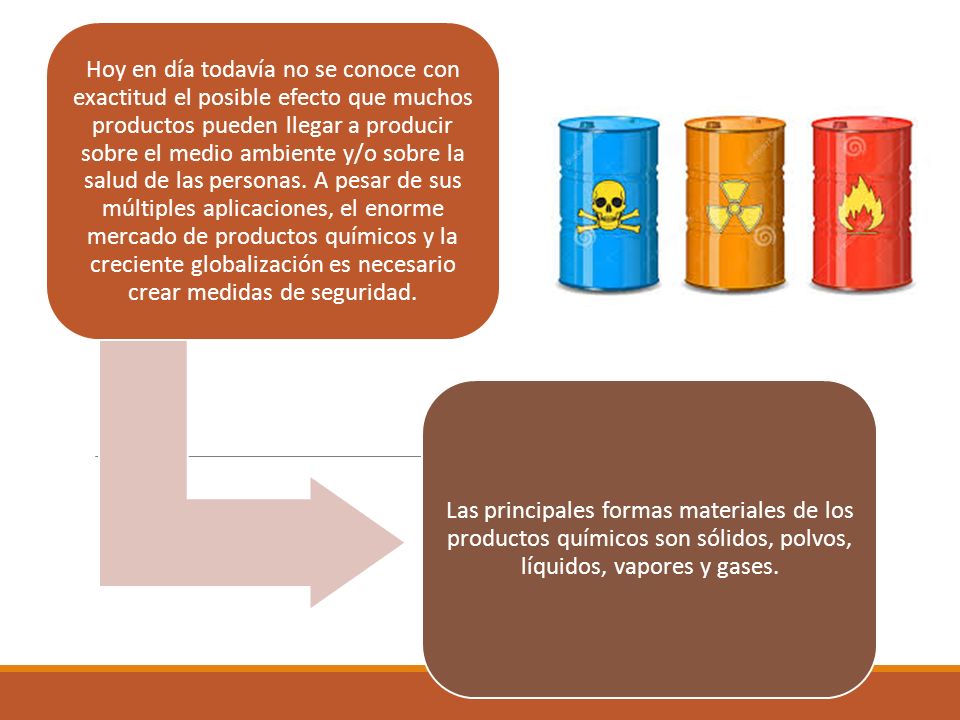 Hoy en día todavía no se conoce con exactitud el posible efecto que muchos productos pueden llegar a producir sobre el medio ambiente y/o sobre la salud de las personas. A pesar de sus múltiples aplicaciones, el enorme mercado de productos químicos y la creciente globalización es necesario crear medidas de seguridad.