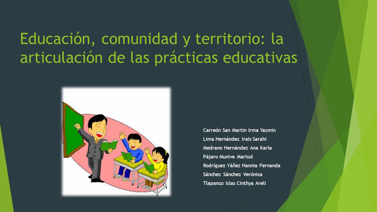 Educación, comunidad y territorio: la articulación de las prácticas educativas