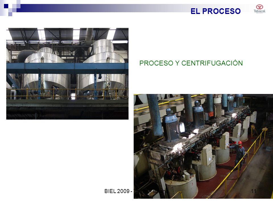 EL PROCESO PROCESO Y CENTRIFUGACIÓN BIEL Torres - Briano 11
