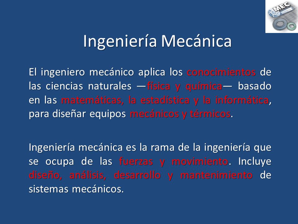 Ingeniería Mecánica