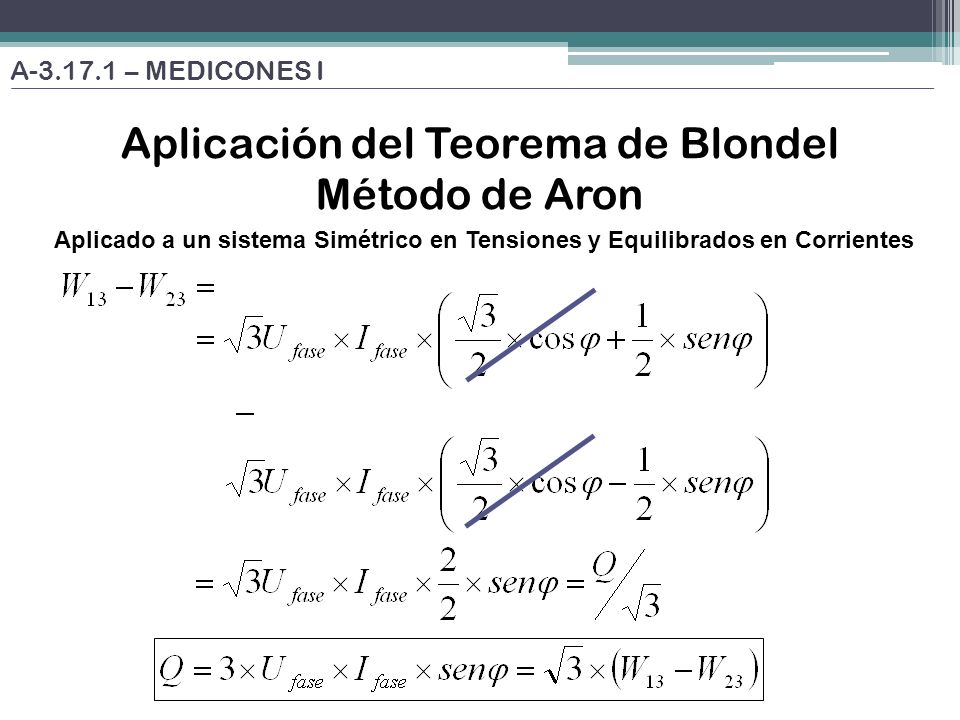 Aplicación del Teorema de Blondel
