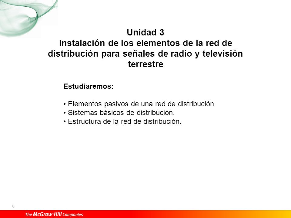 04 1. Elementos pasivos de una red de distribución 1.1 Conectores