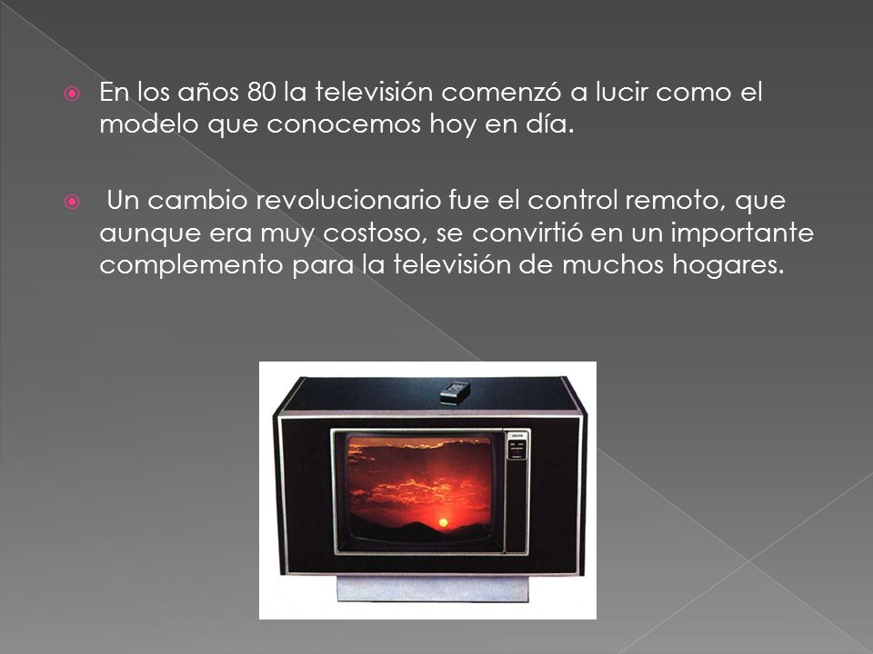 En los años 80 la televisión comenzó a lucir como el modelo que conocemos hoy en día.