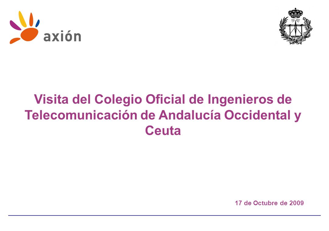 Visita del Colegio Oficial de Ingenieros de Telecomunicación de Andalucía Occidental y Ceuta