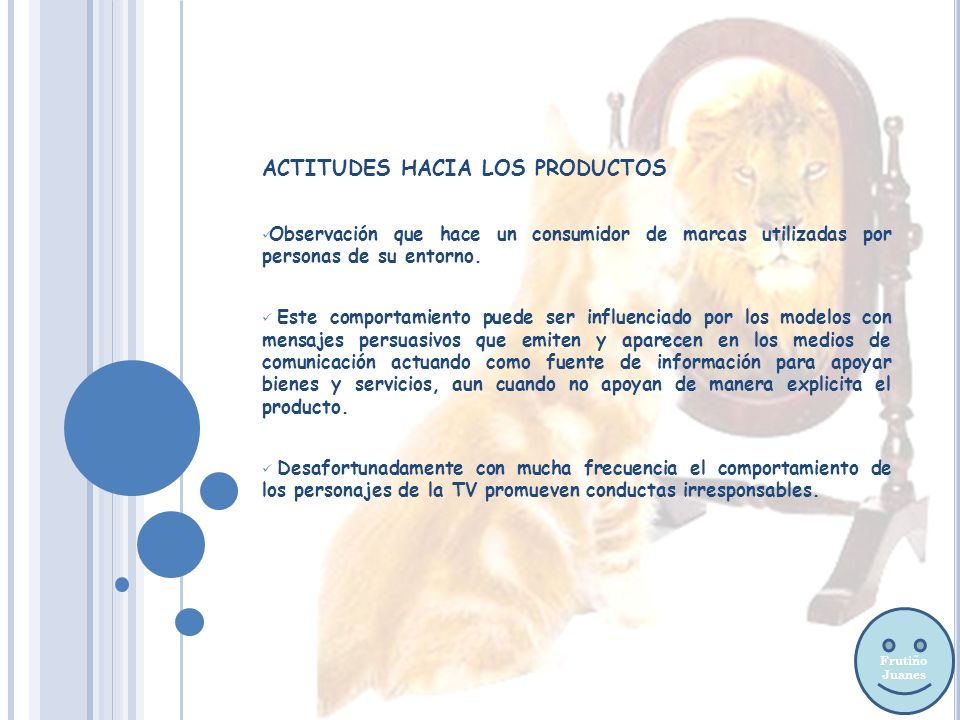 ACTITUDES HACIA LOS PRODUCTOS