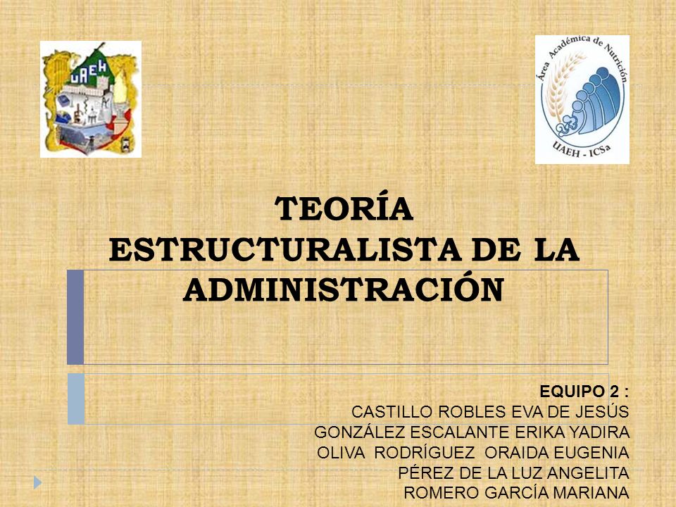 TEORÍA ESTRUCTURALISTA DE LA ADMINISTRACIÓN