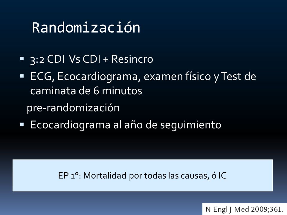 EP 1°: Mortalidad por todas las causas, ó IC