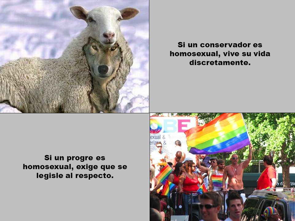 Si un conservador es homosexual, vive su vida discretamente.