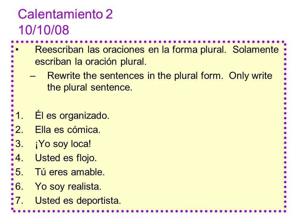 Oraciones Oraciones