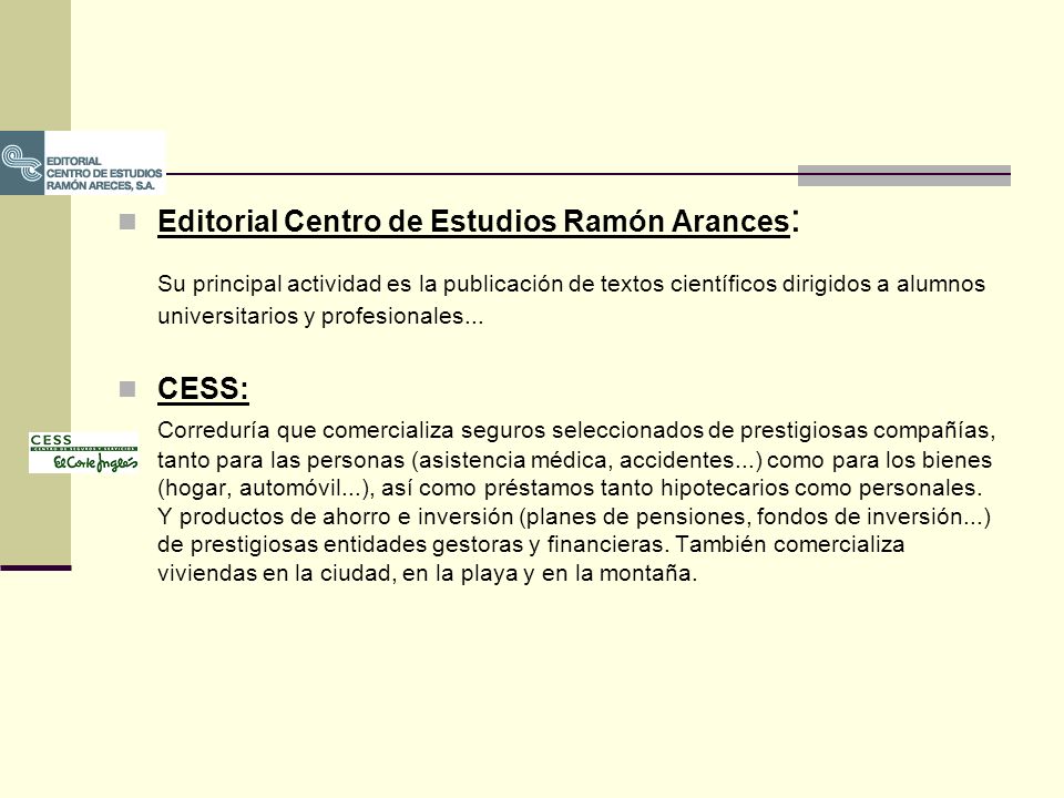 Editorial Centro de Estudios Ramón Arances: