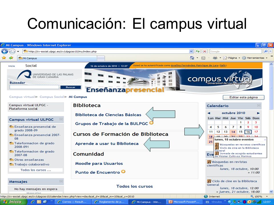 Comunicación: El campus virtual