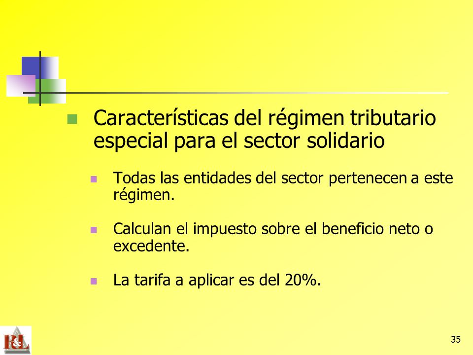 Características del régimen tributario especial para el sector solidario