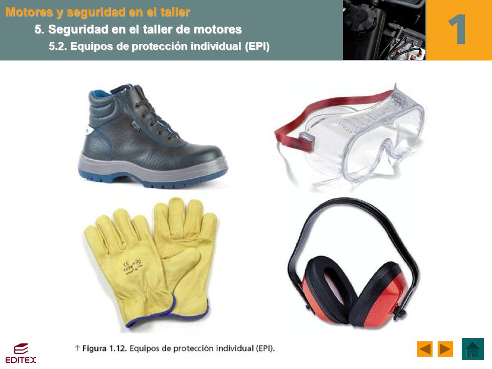Motores y seguridad en el taller 5. Seguridad en el taller de motores